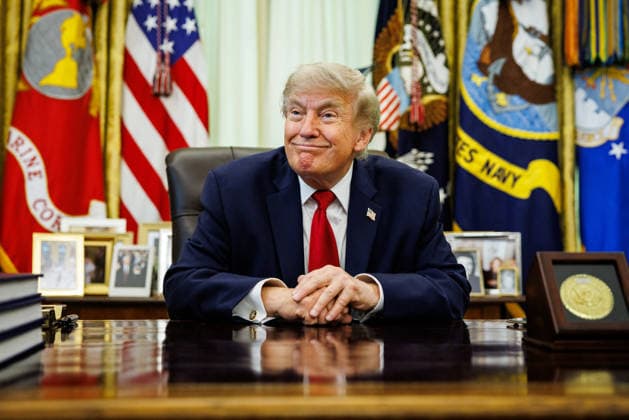 USA, Donald Trump unterzeichnet Präsidentendekret in Washington DC
