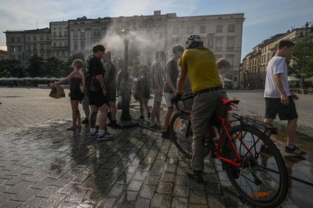 Hitze in Polen, Eindrücke aus Krakau