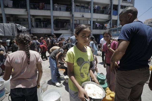 Nahostkonflikt, Gaza, Essensausgabe in Gaza-Stadt