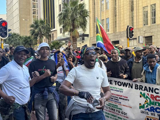 Südafrika, Protest gegen Migranten in Kapstadt
