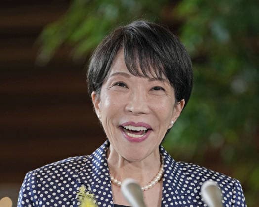 Japan, Premierministerin Takaichi bei Pressekonferenz in Tokyo