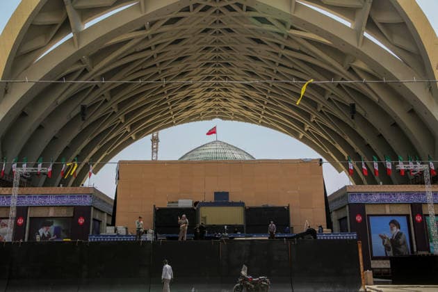 Iran, Vorbereitungen der Beerdigung von Ali Khamenei in Tehran