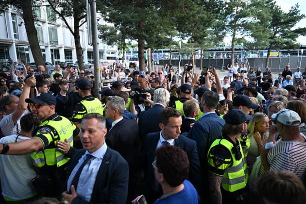 Apeldoorn, Proteste gegen Migration mit Geert Wilders