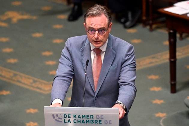 Belgien, Bart de Wever während Plenarsitzung in Brüssel