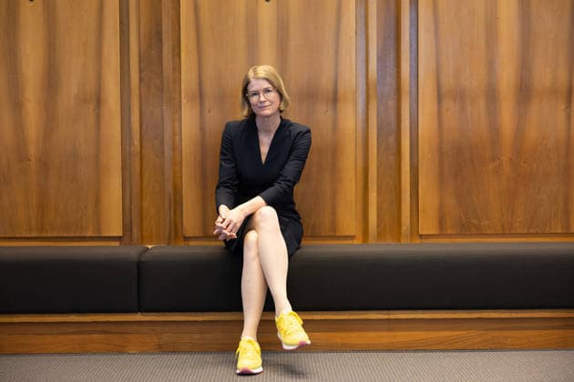 Berlin, Deutschlandfunk-Chefredakteurin Susanne Schwarzbach - Fotoshooting
