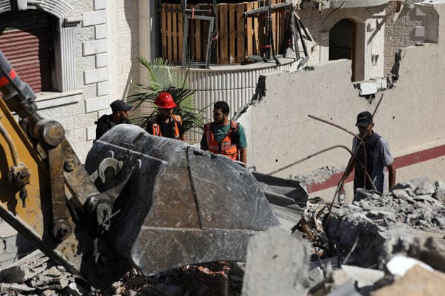 Nahostkonflikt, Suche nach Verschütteten in Gaza-Stadt