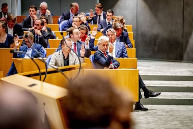 Niederlande, Sitzung im Parlament in Den Haag