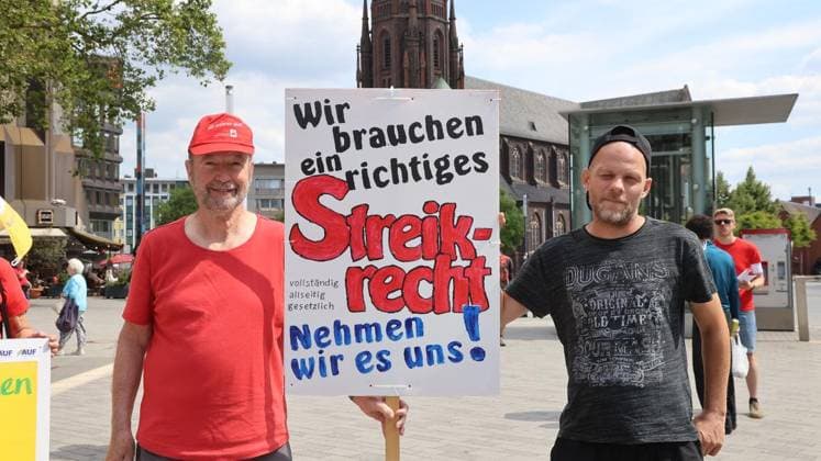 NRW, IG Metall Protest in Gelsenkirchen