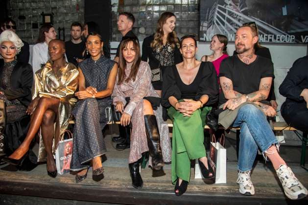 Mode, Berlin Fashion Week, Gäste der Kilian Kerner Modenschau
