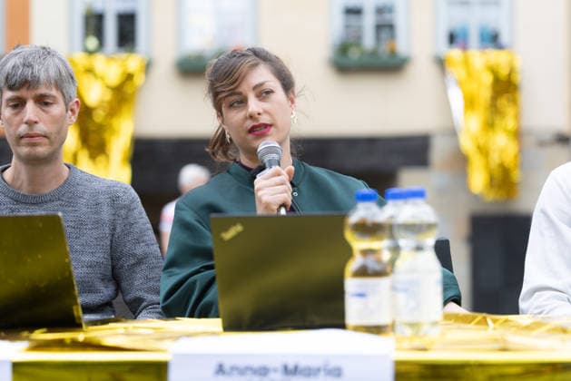 Thüringen, Pressekonferenz der Organisation Widersetzen gegen den AfD-Bundesparteitag in Erfurt
