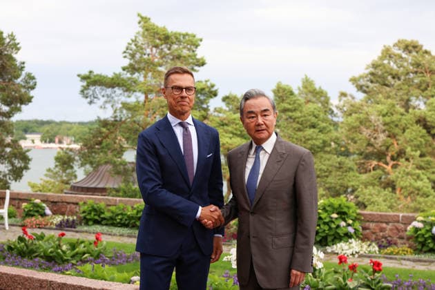 Finnland, Alexander Stubb trifft Wang Yi in Naantali
