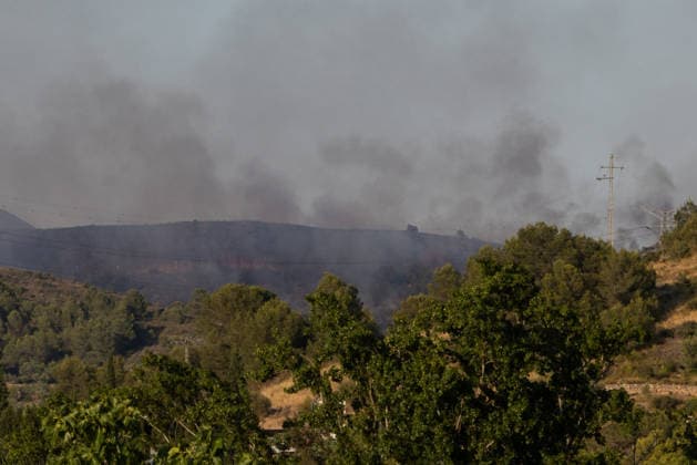 Spanien, Waldbrand in Soneja