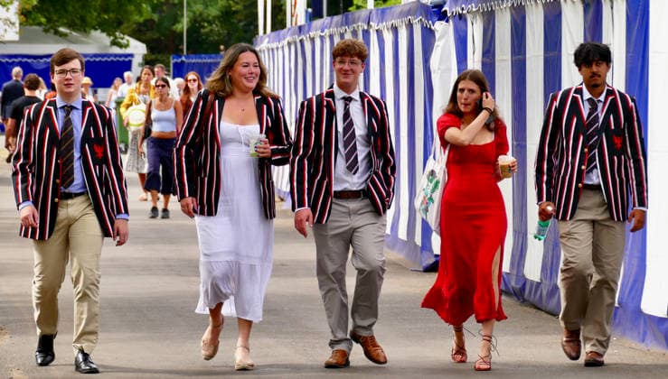 Ankunft der Gäste zur Henley Royal Regatta