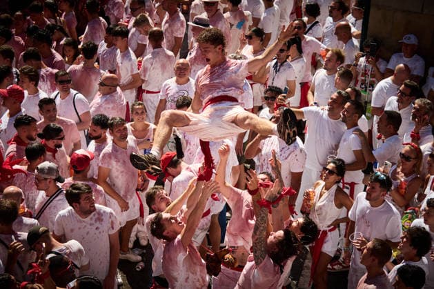 Spanien, San Fermin Festival in Pamplona
