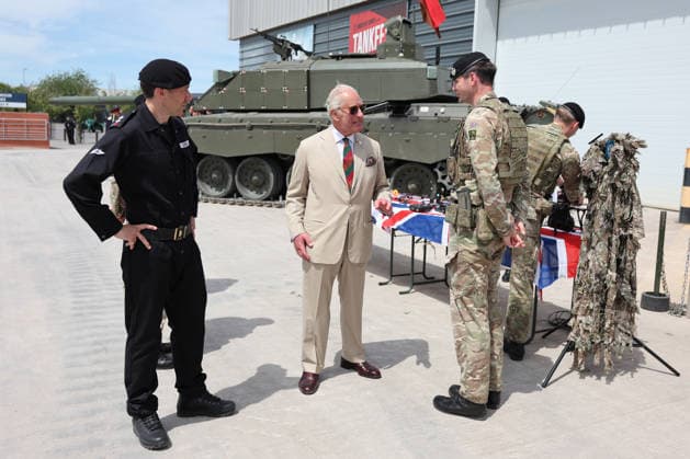 Royals, König Charles besucht den Familientag des Royal Tank Regiment in Bovington