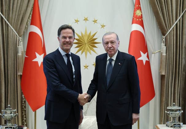 Nato-Gipfel in Ankara, Recep Tayyip Erdogan trifft Mark Rutte