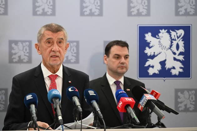 Nato-Gipfel in Ankara, Pressekonferenz mit Tschechiens Premier Andrej Babis