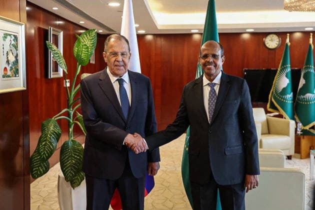 Äthiopien, Russlands Außenminister Sergej Lawrow in Addis Abeba