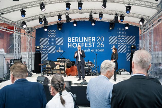 Berlin, 24. Berliner Hoffest am Roten Rathaus mit Kai Wegner