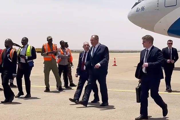 Niger, Russlands Außenminister Sergej Lawrow in Niamey