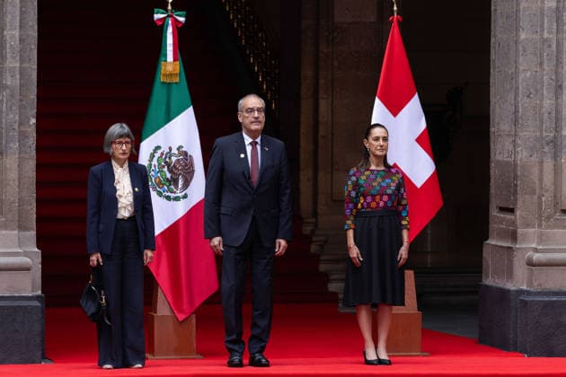 Mexiko, Claudia Sheinbaum trifft Guy Parmelin in Mexiko-Stadt