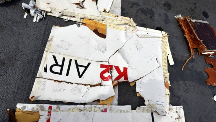 Pakistan, Wrackteile einer Boeing 737 von K2 Airways Arabischen Meer gefunden