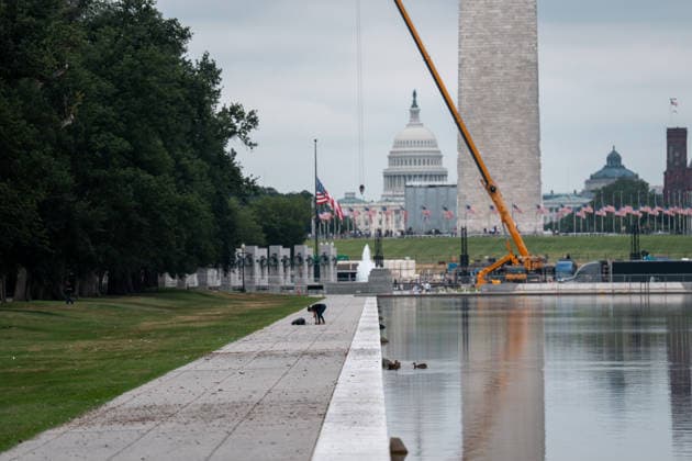 USA, Reflecting Pool in Washington