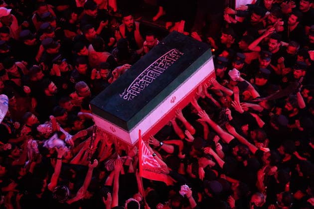 Irak, Trauerprozession für Ajatollah Chamenei in Kerbala