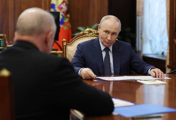 Russland, Wladimir Putin trifft in Moskau Gawril Grigorow