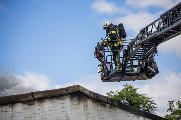 Hessen, Werkstattbrand in Darmstadt