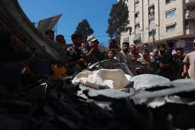 Nahostkonflikt, Gaza, Israelischer Luftangriff auf Fahrzeug in Gaza-Stadt