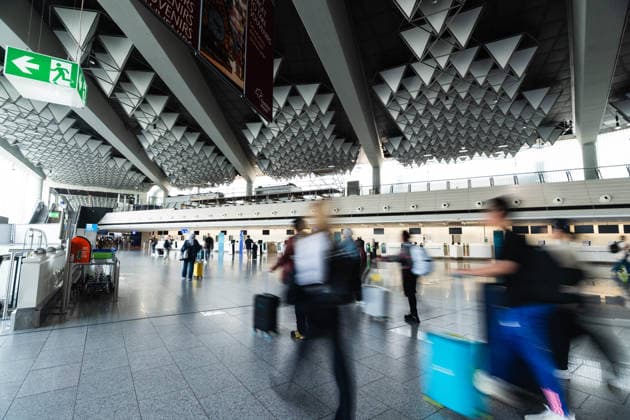 Hessen, Betrieb am Flughafen in Frankfurt am Main