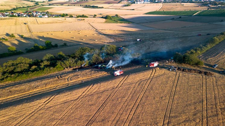 Hessen, Waldbrand in Usingen