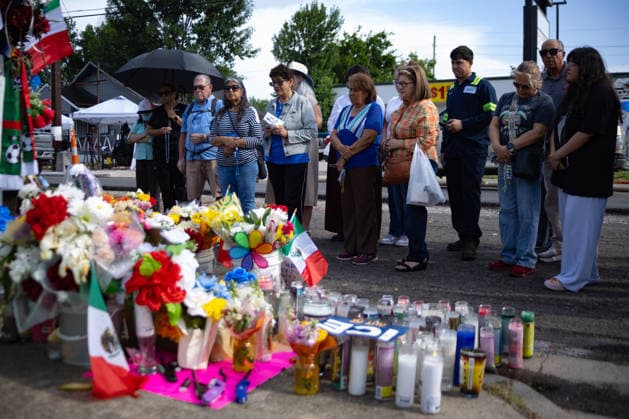 USA, Gedenken nach Tod eines Mexikaners bei ICE-Einsatz in Houston, Texas