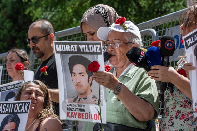 Türkei, Mahnwache für vermisste Personen in Istanbul