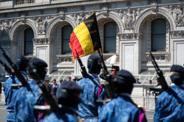 Großbritannien, Belgische Parade am Cenotaph in London
