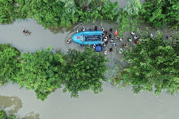 Bangladesch, Überschwemmungen und Erdrutsche in Chattogram