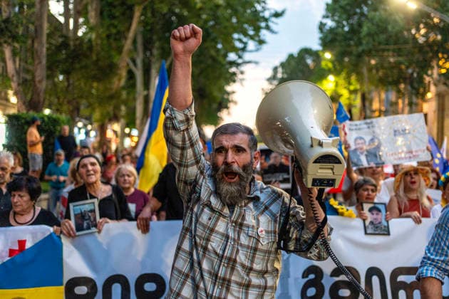 Georgien, Proteste gegen die Regierung in Tiflis