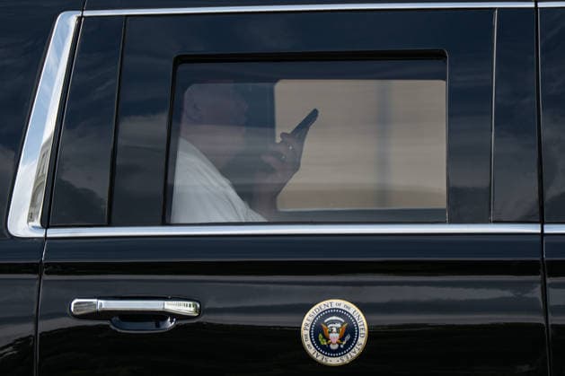 USA, Donald Trump unterwegs in Washington
