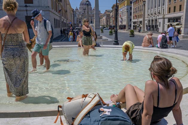 Italien, Hitzewelle in Rom