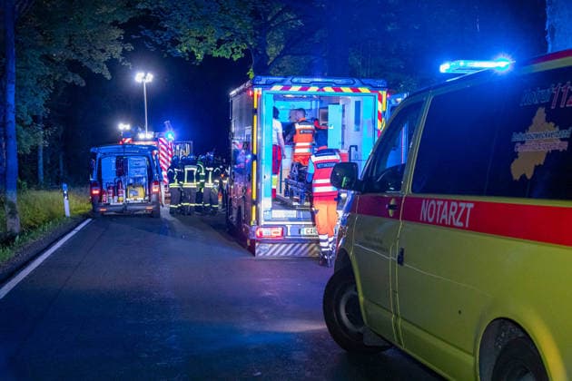 Sachsen, Tödlicher Verkehrsunfall bei Ehrenfriedersdorf