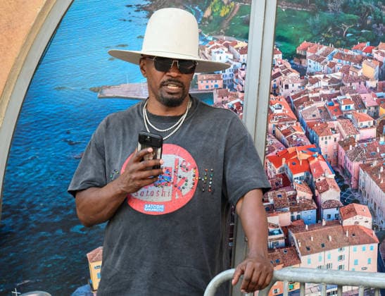 Celebrity, Jamie Foxx unterwegs in Saint Tropez