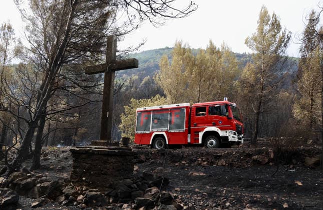 Kroatien, Waldbrand auf Korcula