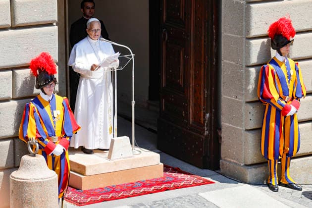Castel Gandolfo, Papst Leo spricht Angelusgebet