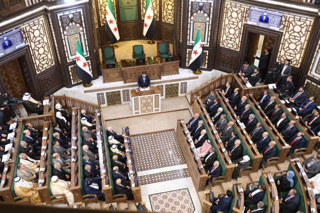 Syrien, Konstituierende Sitzung des Übergangsparlaments in Damaskus
