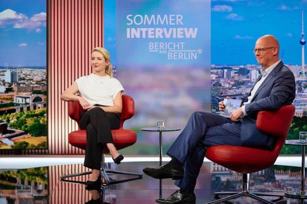 Berlin, Ines Schwerdtner im ARD-Sommerinterview
