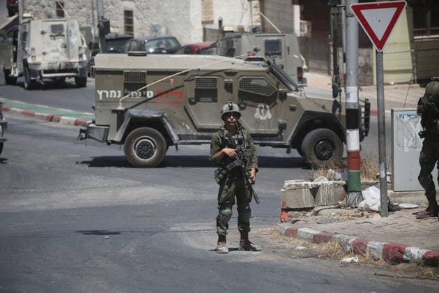 Nahostkonflikt, Westjordanland, Einsatz israelischer Soldaten in Nablus