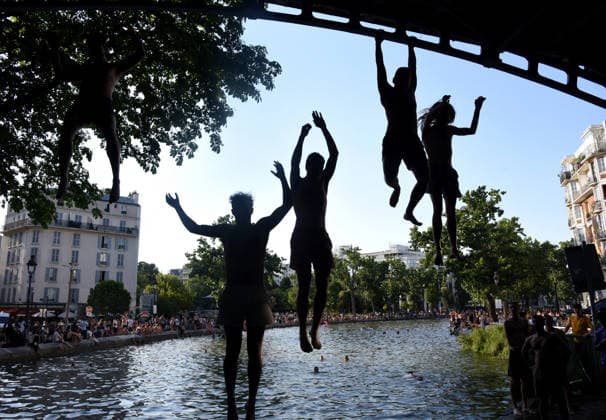 Frankreich, Hitzewelle in Paris