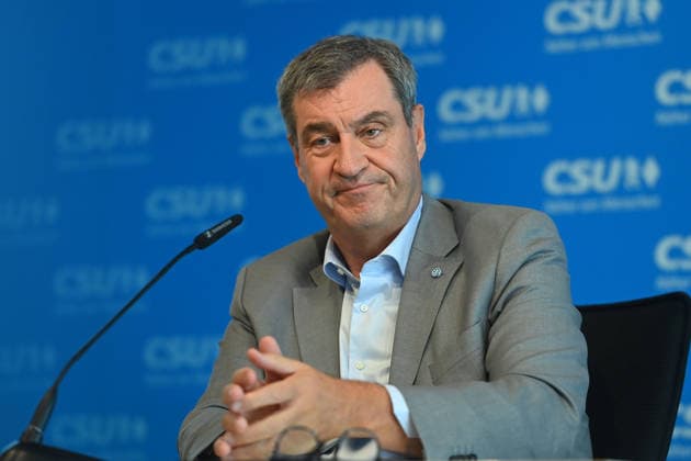 Bayern, Markus Söder bei CSU-Pressekonferenz in München