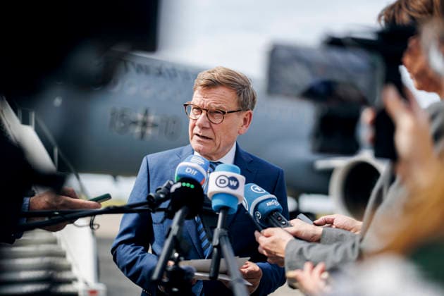 Brüssel, Johann Wadephul auf dem Weg von Belgien nach Norwegen